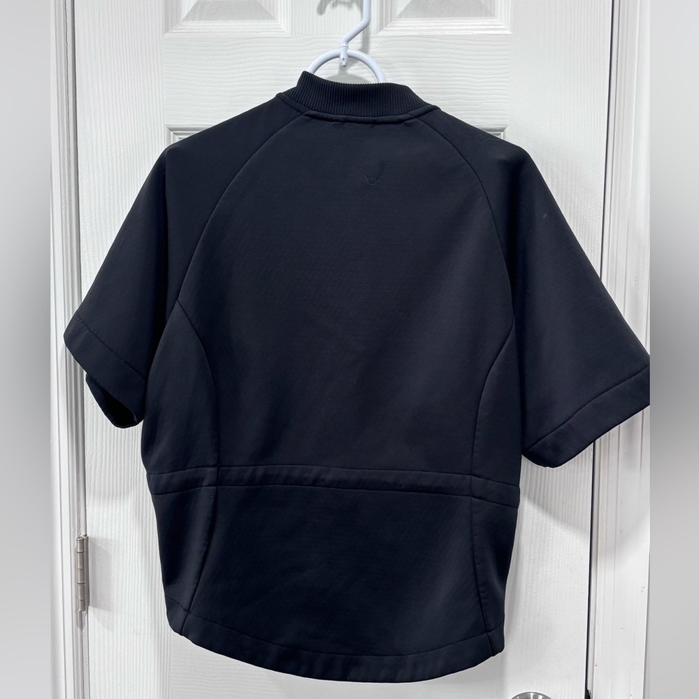 💚Nike Black Short Sleeve Zip-Up Sweatshirt - Picture 4 of 12